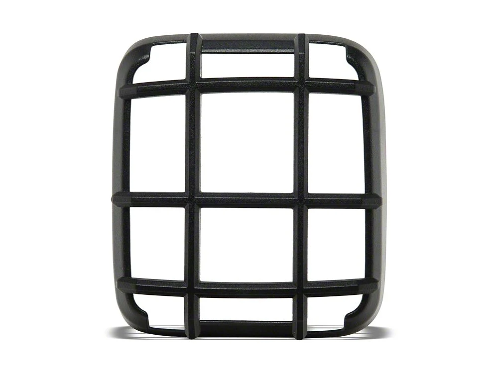 RedRock ABS Tail Light Guard; Textured Black (18-25 Jeep Wrangler JL w/ Factory Halogen Tail Lights) - Image 5
