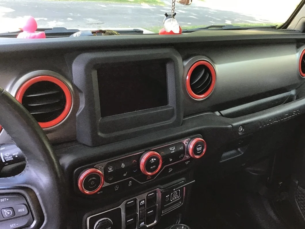 RedRock Air Conditioning Vent Trim Rings; Red (18-25 Jeep Wrangler JL) - Image 11