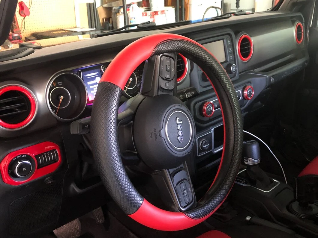 RedRock Air Conditioning Vent Trim Rings; Red (18-25 Jeep Wrangler JL) - Image 12