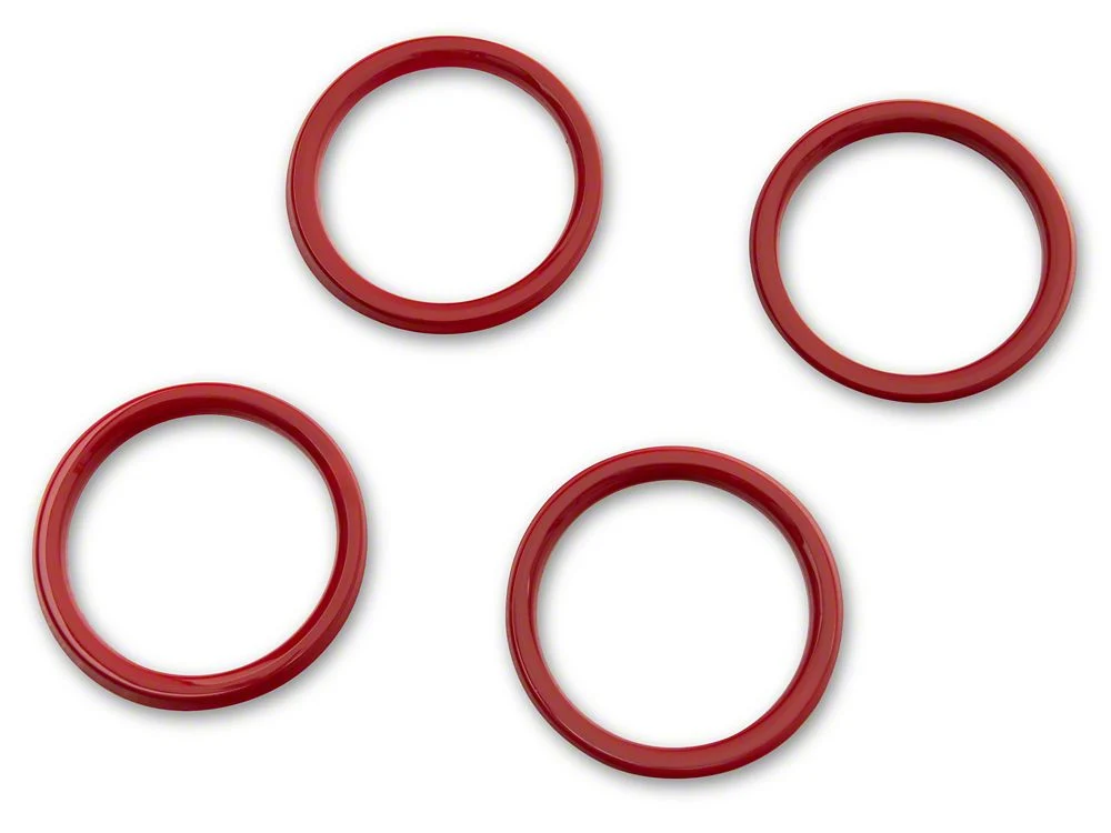 RedRock Air Conditioning Vent Trim Rings; Red (18-25 Jeep Wrangler JL) - Image 2
