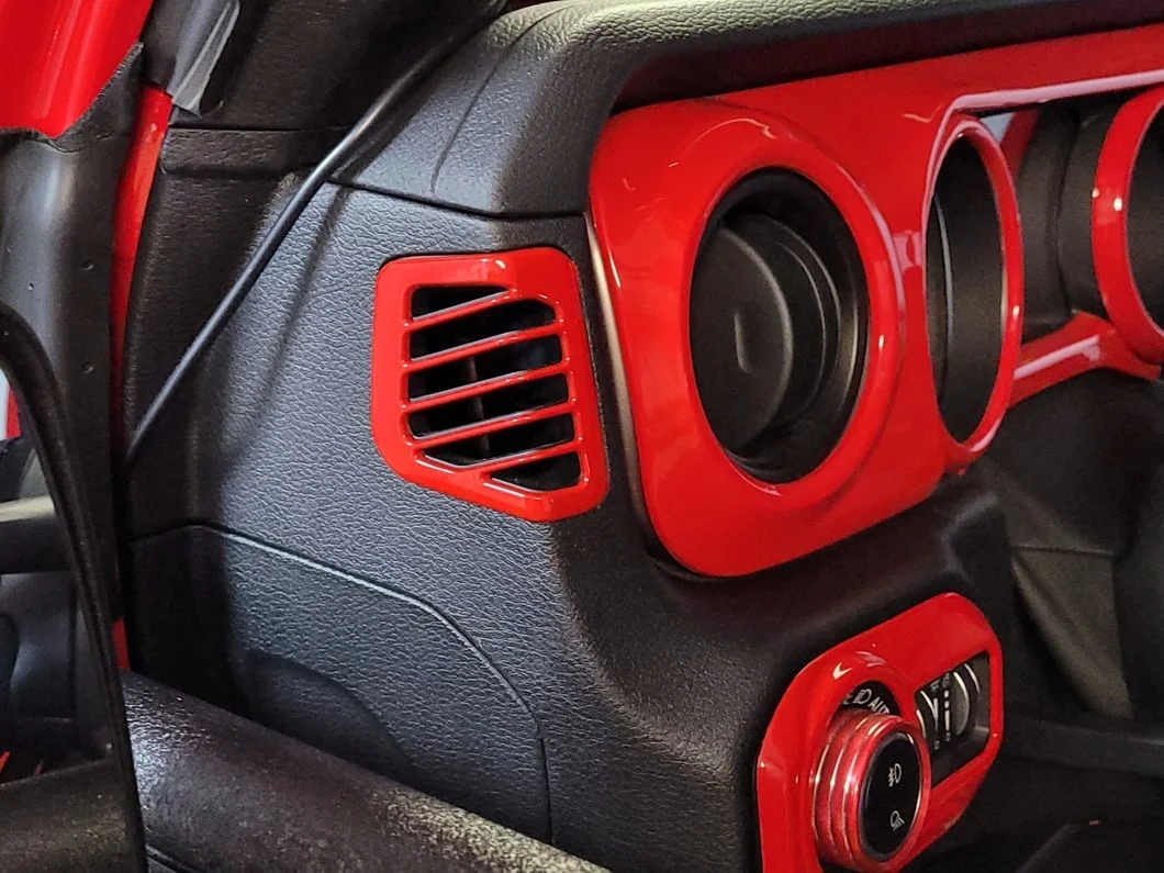 RedRock Air Vent Trim; Red (20-25 Jeep Gladiator JT) - Image 8