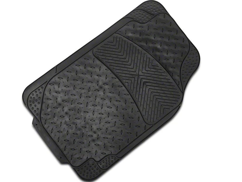RedRock All-Weather Floor Mat Set with One-Piece Rear Mat; Black (97-14 F-150) - Image 3
