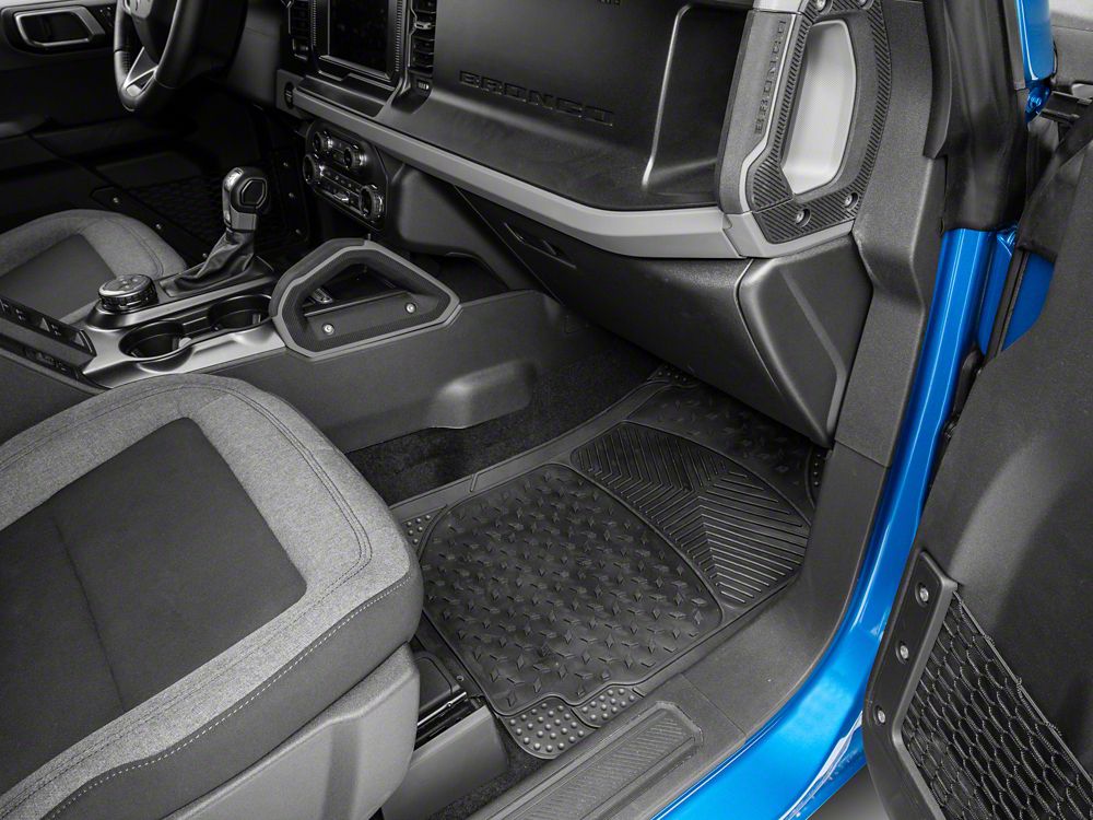RedRock All-Weather Floor Mat Set with One-Piece Rear Mat; Black (Universal; Some Adaptation May Be Required) - Image 6
