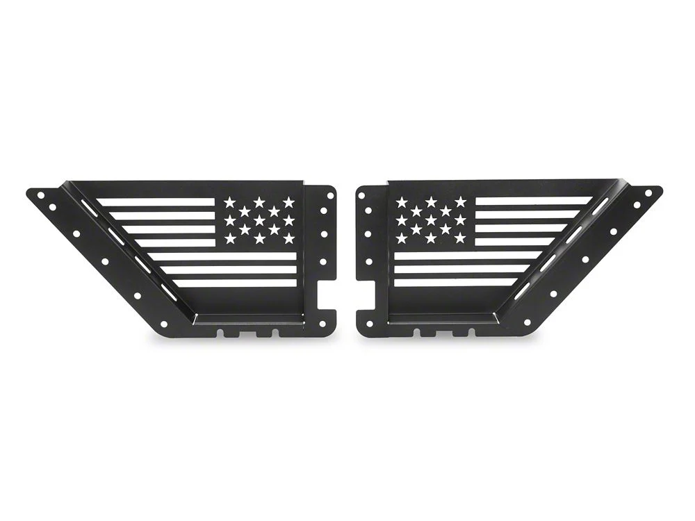 RedRock Aluminum Front Door Storage Panel with Flag Cutout (21-25 Bronco) - Image 6