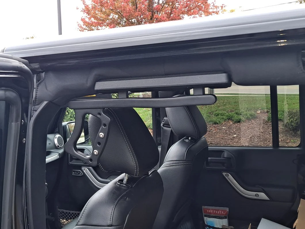RedRock Aluminum Rear Grab Handles; Black (07-18 Jeep Wrangler JK) - Image 12