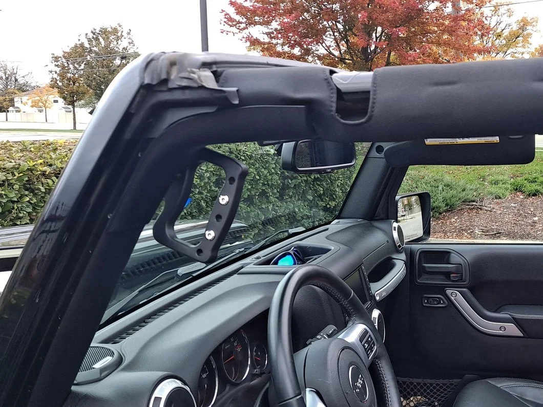 RedRock Aluminum Rear Grab Handles; Black (07-18 Jeep Wrangler JK) - Image 8