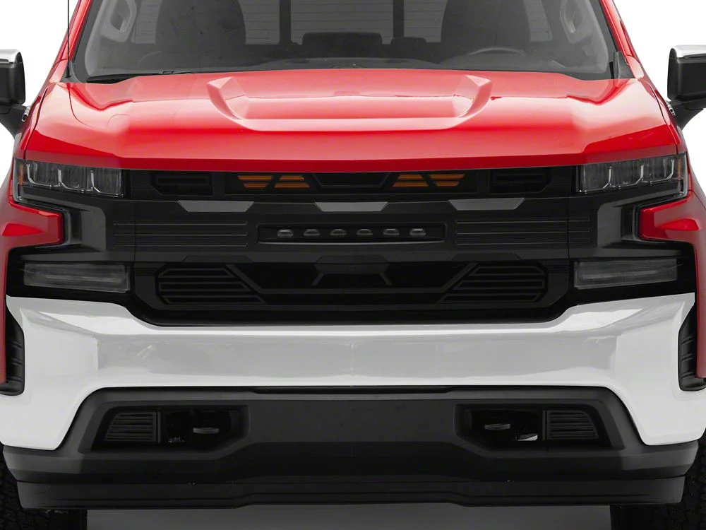 RedRock Armor Upper Replacement Grille with LED Lighting (19-21 Silverado 1500; 2022 Silverado 1500 LTD) - Image 10
