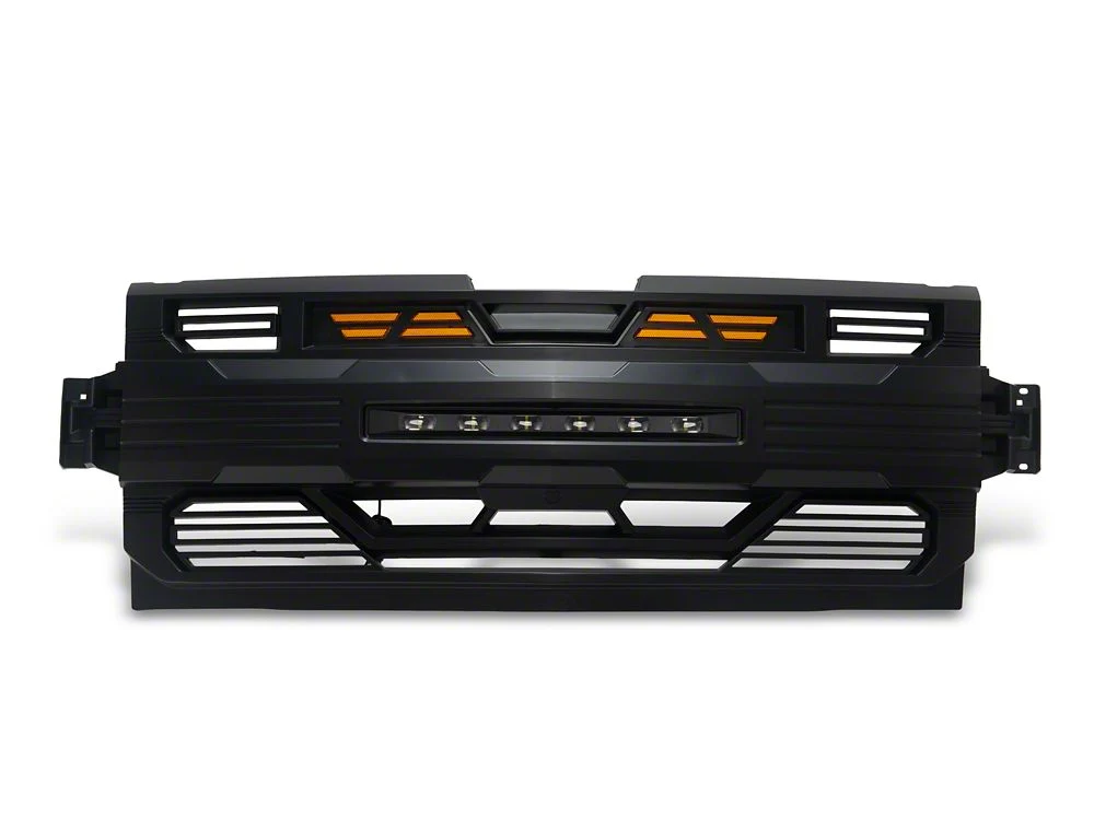 RedRock Armor Upper Replacement Grille with LED Lighting (19-21 Silverado 1500; 2022 Silverado 1500 LTD) - Image 5