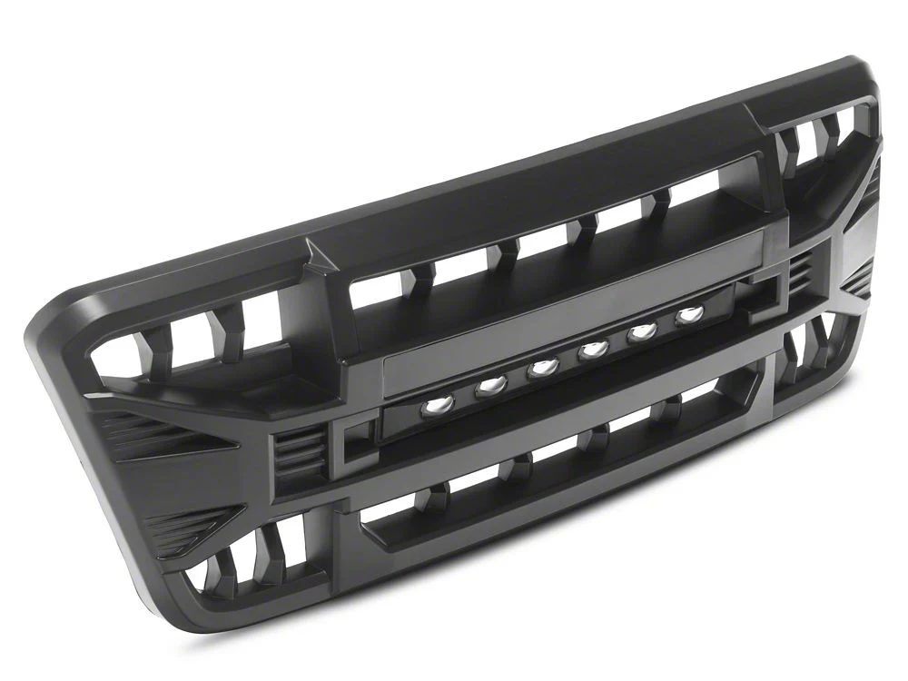 RedRock Armor Upper Replacement Grille with LED Off-Road Lighting; Matte Black (04-08 F-150) - Image 3