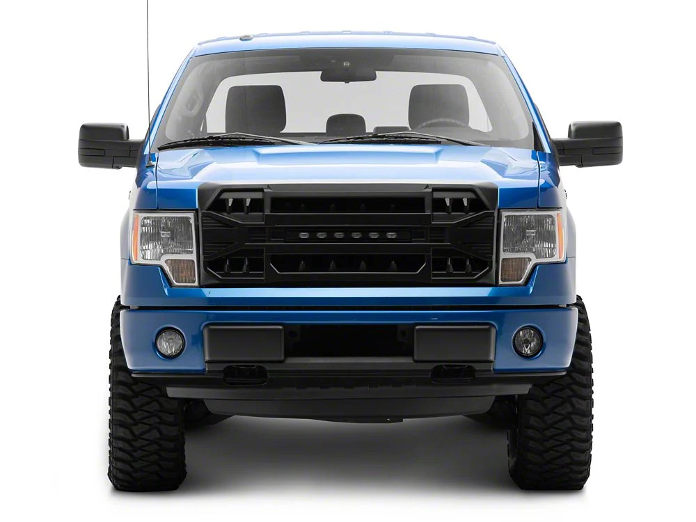 RedRock Armor Upper Replacement Grille with LED Off-Road Lighting; Matte Black (09-14 F-150, Excluding Raptor) - Image 10