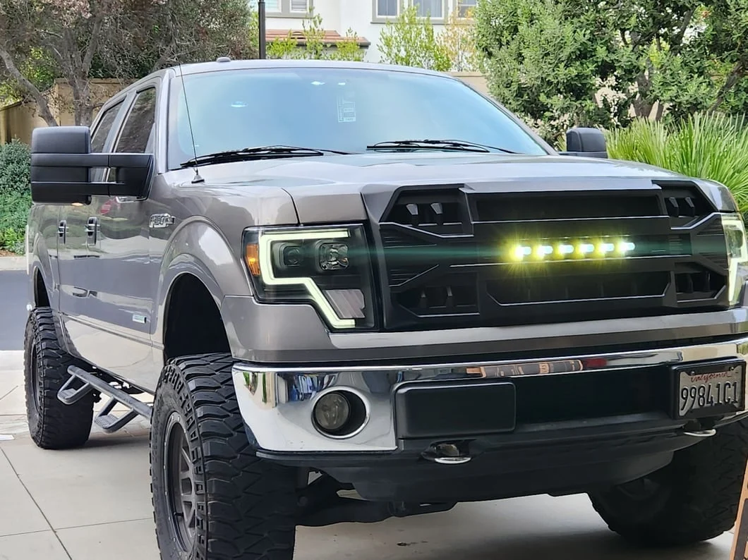 RedRock Armor Upper Replacement Grille with LED Off-Road Lighting; Matte Black (09-14 F-150, Excluding Raptor) - Image 17