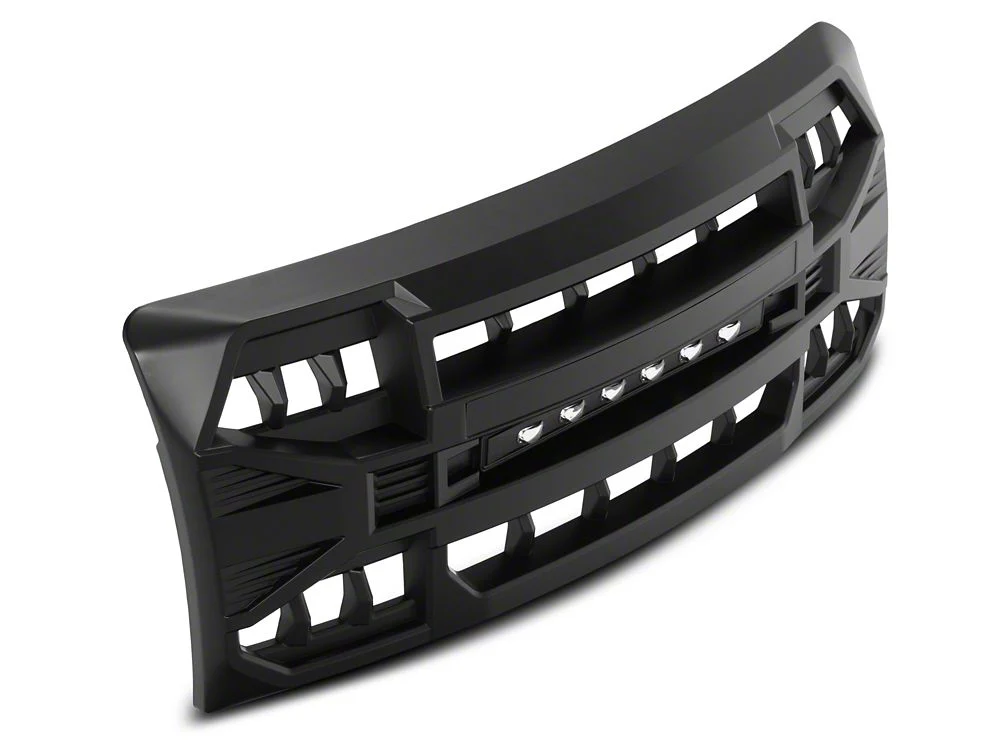 RedRock Armor Upper Replacement Grille with LED Off-Road Lighting; Matte Black (09-14 F-150, Excluding Raptor) - Image 3