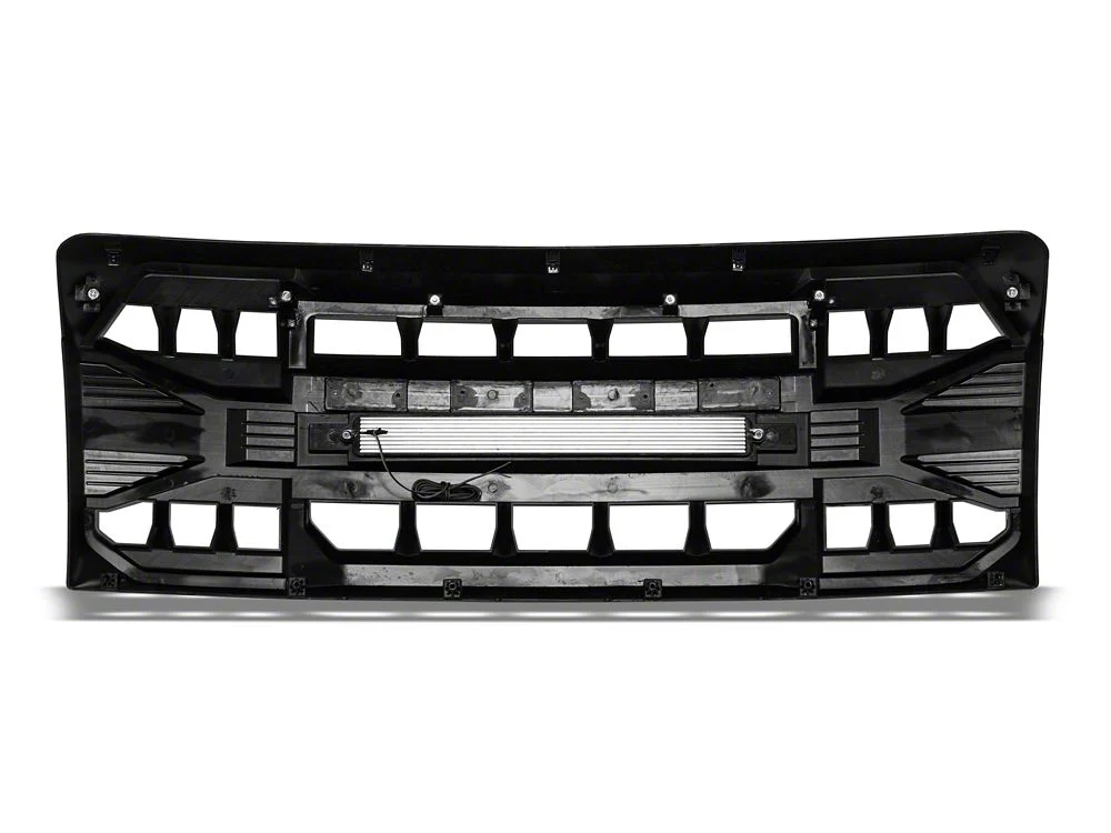 RedRock Armor Upper Replacement Grille with LED Off-Road Lighting; Matte Black (09-14 F-150, Excluding Raptor) - Image 6