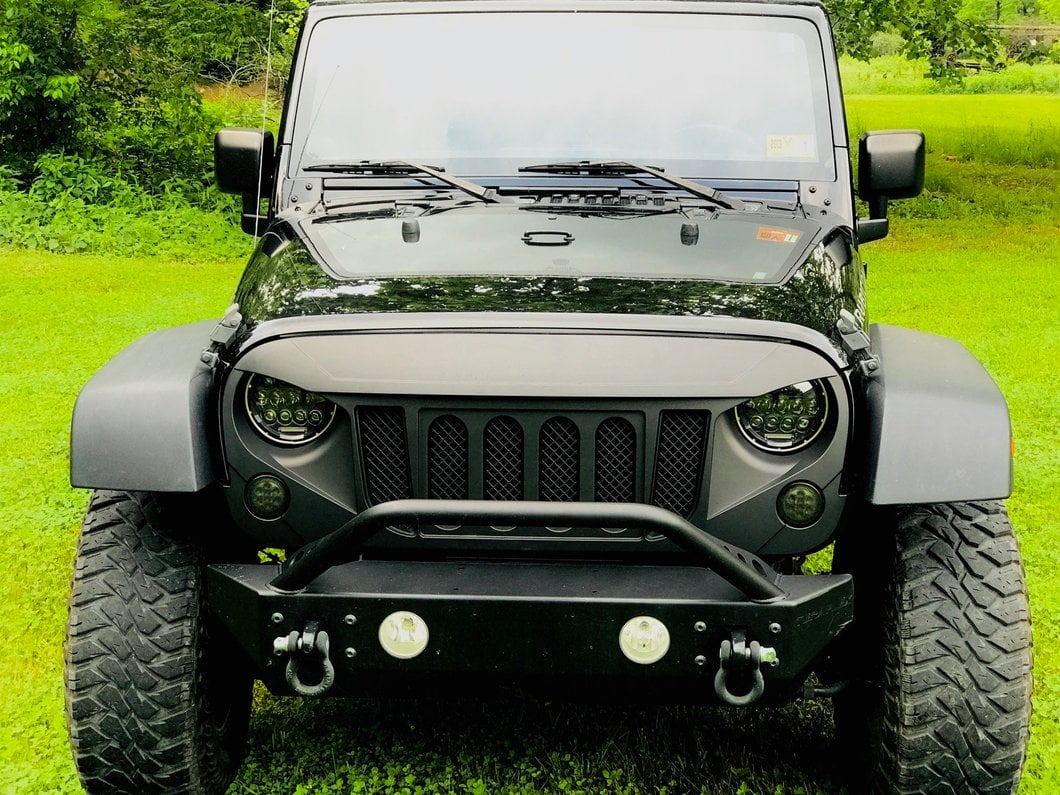RedRock Avenger Grille; Matte Black (07-18 Jeep Wrangler JK) - Image 15