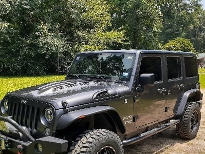 RedRock Avenger Heat Dispersion Hood; Unpainted (07-18 Jeep Wrangler JK) - Image 14