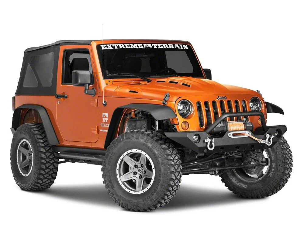 RedRock Avenger Heat Dispersion Hood; Unpainted (07-18 Jeep Wrangler JK) - Image 3