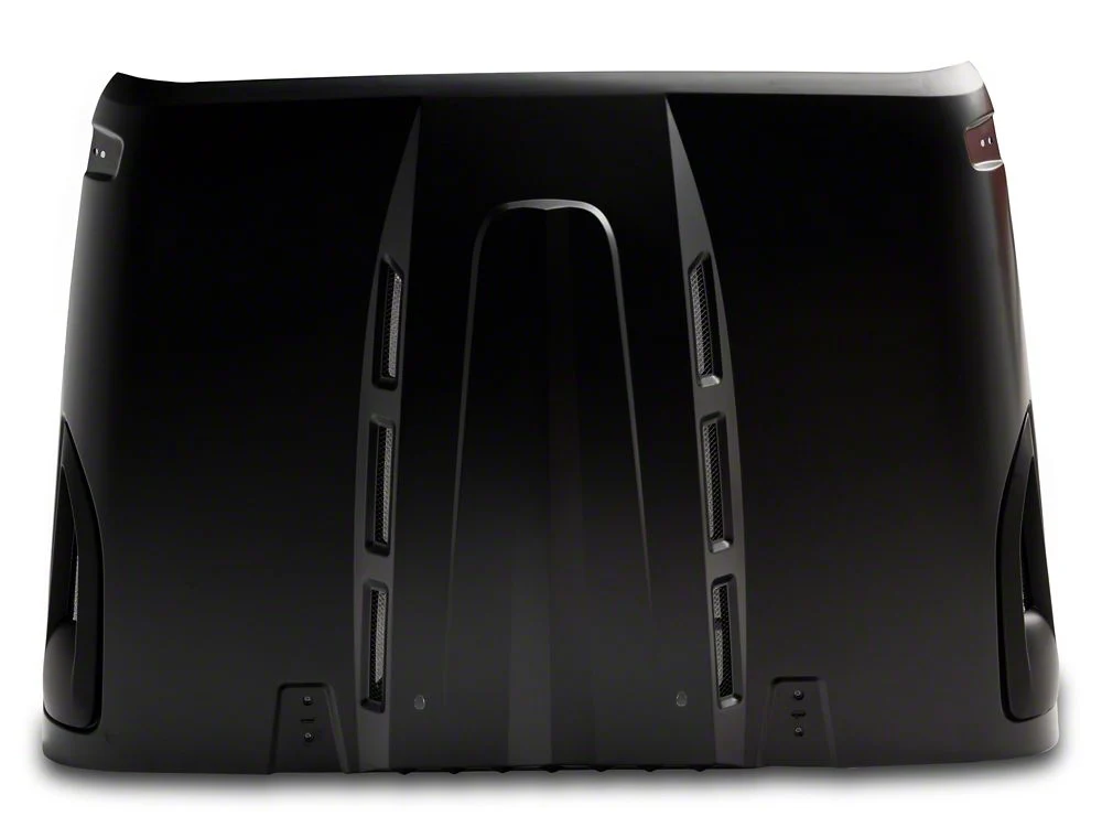 RedRock Avenger Heat Dispersion Hood; Unpainted (07-18 Jeep Wrangler JK) - Image 6