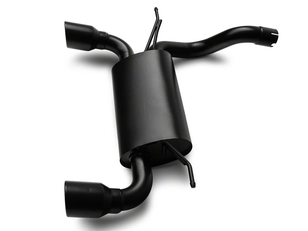 RedRock Axle-Back Exhaust with Black Tips (18-25 2.0L or 3.6L Jeep Wrangler JL) - Image 3