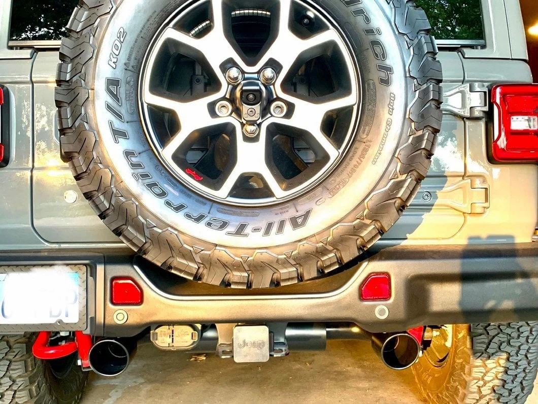 RedRock Axle-Back Exhaust with Black Tips (18-25 2.0L or 3.6L Jeep Wrangler JL) - Image 7