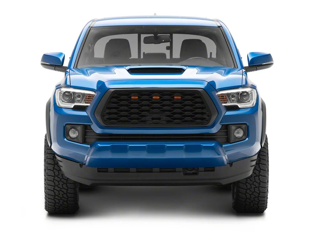 RedRock Baja Mesh Upper Replacement Grille with LED Lighting; Matte Black (16-23 Tacoma) - Image 10
