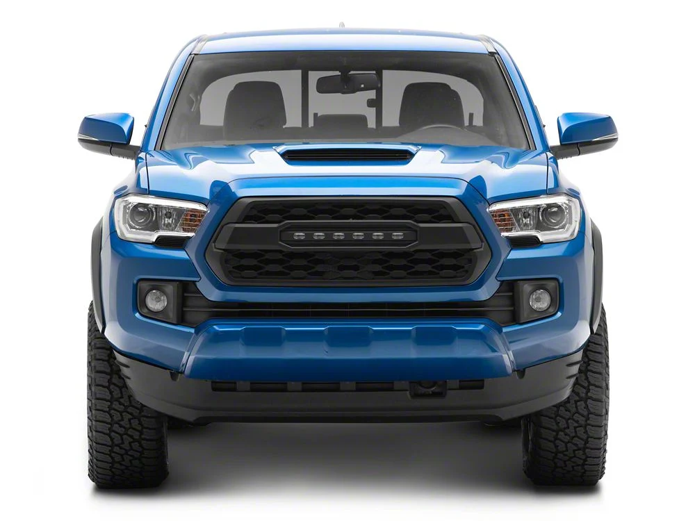 RedRock Baja Mesh Upper Replacement Grille with LED Off-Road Lighting; Matte Black (16-23 Tacoma) - Image 10