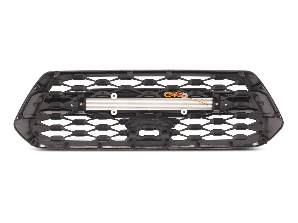 RedRock Baja Mesh Upper Replacement Grille with LED Off-Road Lighting; Matte Black (16-23 Tacoma) - Image 6
