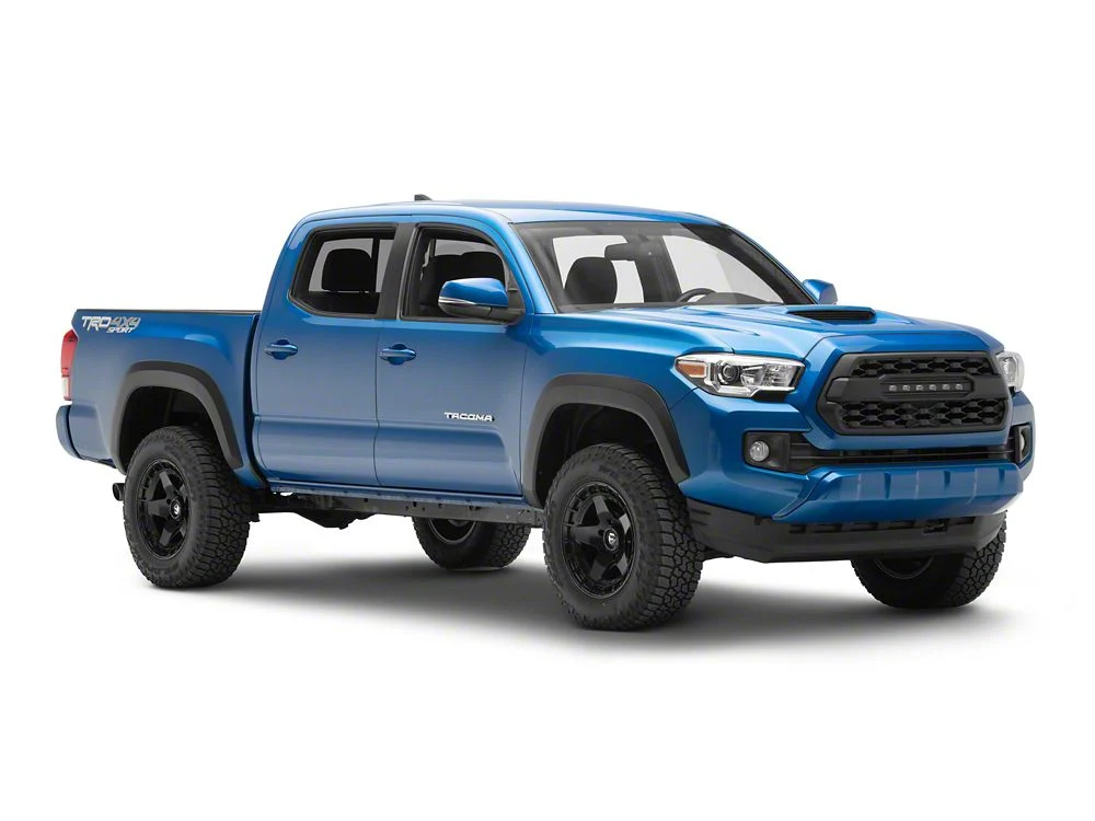 RedRock Baja Mesh Upper Replacement Grille with LED Off-Road Lighting; Matte Black (16-23 Tacoma) - Image 9