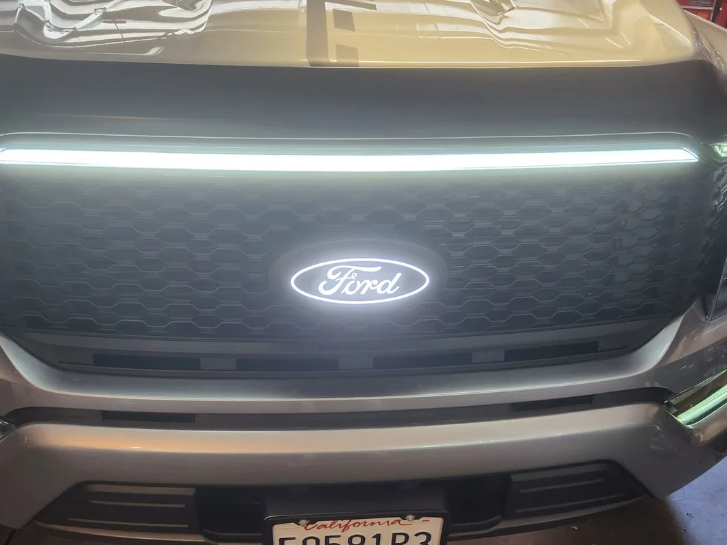 RedRock Baja Style Upper Replacement Grille with LED Light Bar and Emblem Surround (21-23 F-150, Excluding Raptor & Tremor) - Image 16
