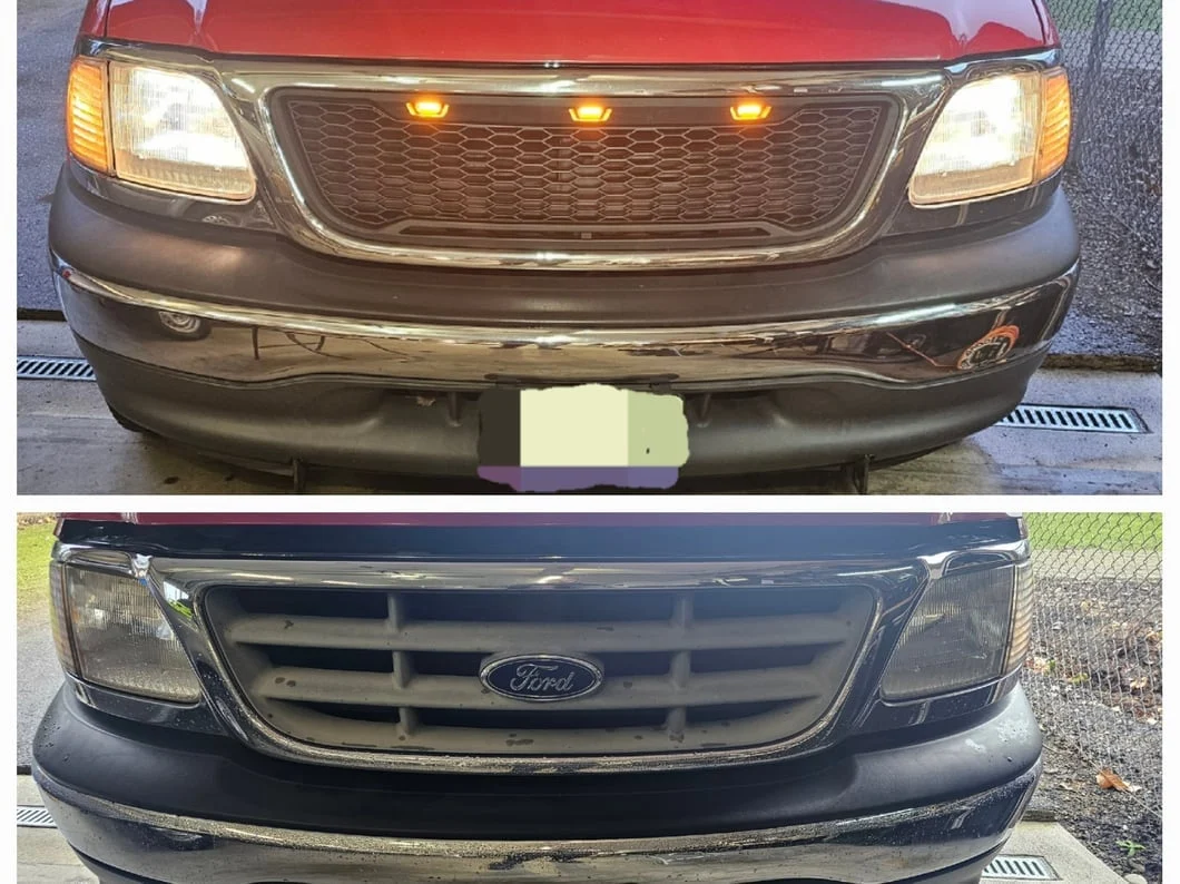 RedRock Baja Upper Replacement Grille; Black (99-03 F-150) - Image 10