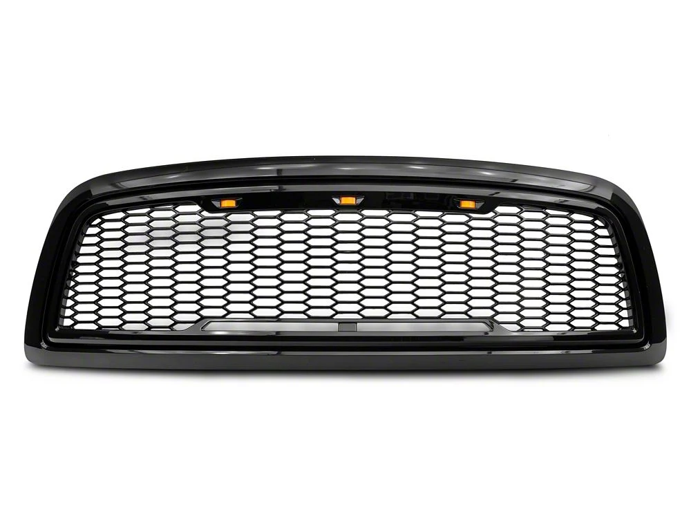RedRock Baja Upper Replacement Grille; Gloss Black (09-12 RAM 1500) - Image 3