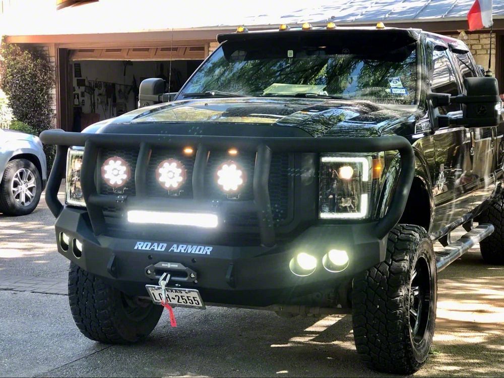 RedRock Baja Upper Replacement Grille; Matte Black (11-16 F-250 Super Duty) - Image 5