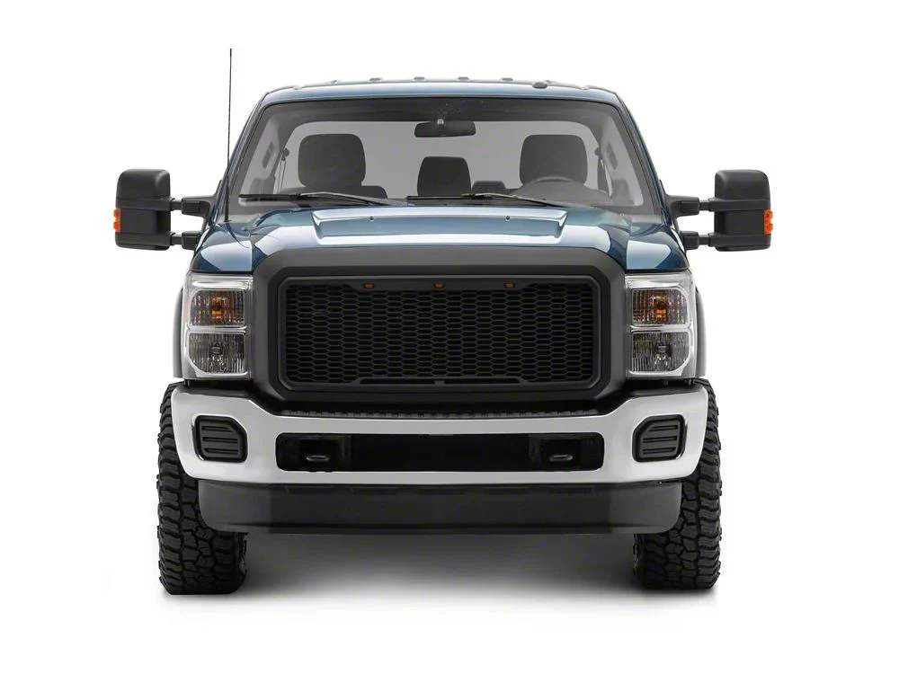 RedRock Baja Upper Replacement Grille; Matte Black (11-16 F-350 Super Duty) - Image 6