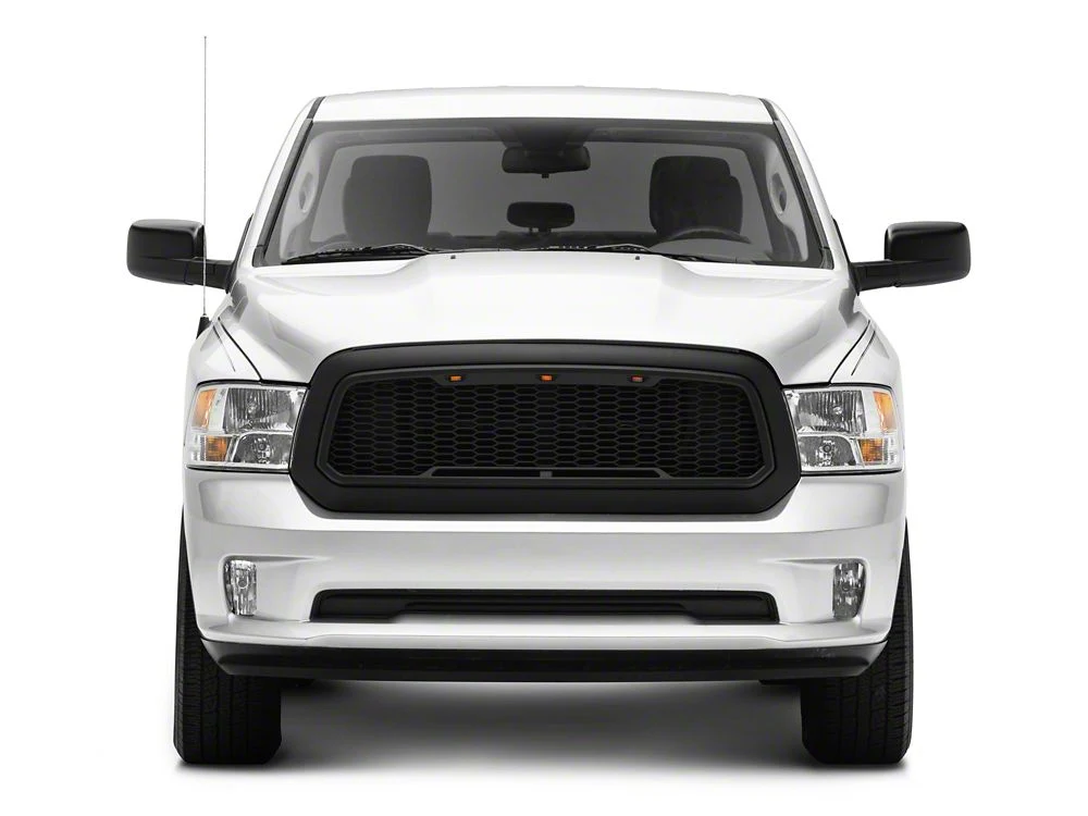RedRock Baja Upper Replacement Grille; Matte Black (13-18 RAM 1500, Excluding Rebel) - Image 10