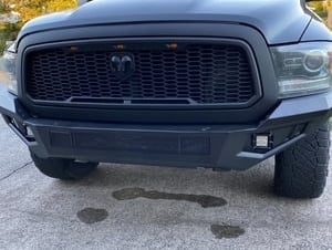 RedRock Baja Upper Replacement Grille; Matte Black (13-18 RAM 1500, Excluding Rebel) - Image 14