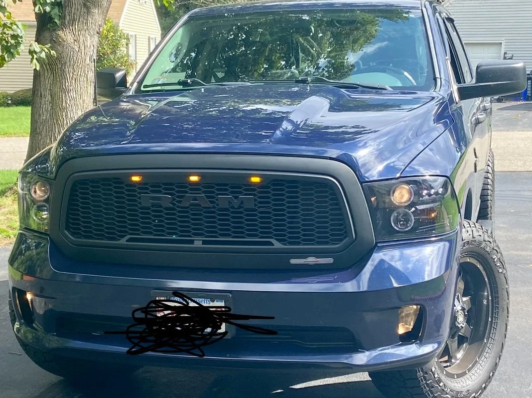 RedRock Baja Upper Replacement Grille; Matte Black (13-18 RAM 1500, Excluding Rebel) - Image 17