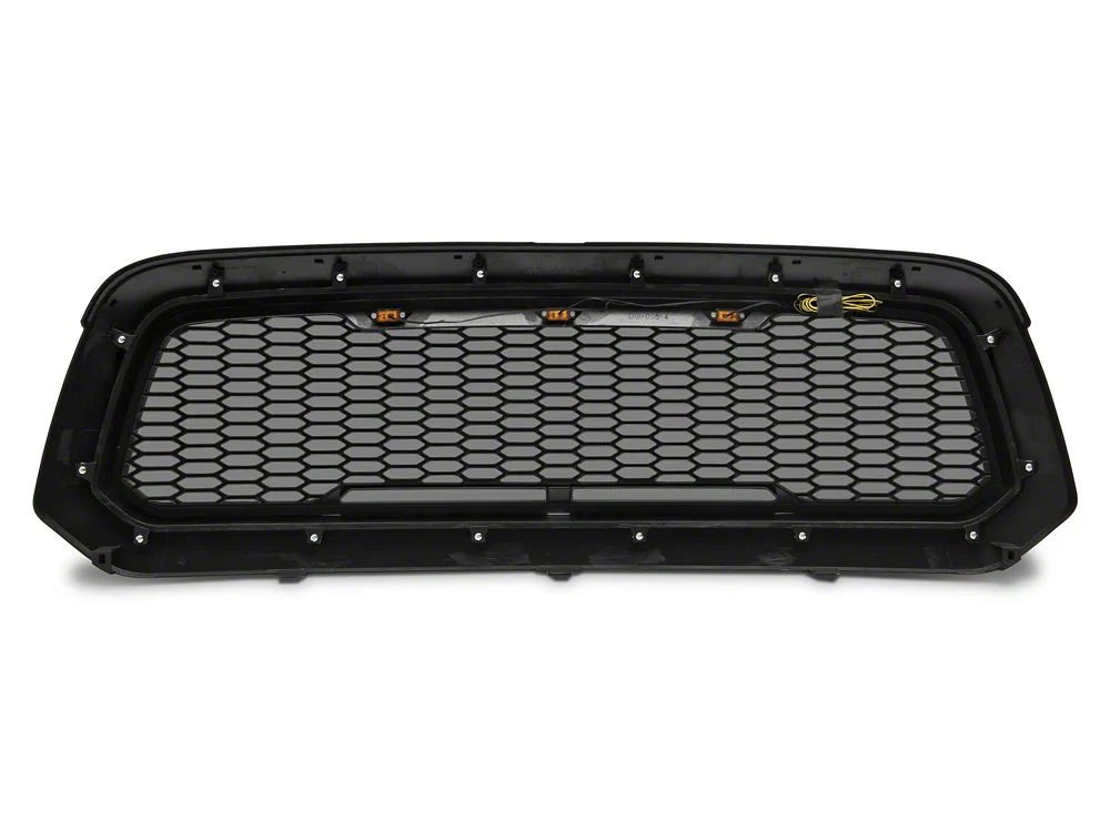 RedRock Baja Upper Replacement Grille; Matte Black (13-18 RAM 1500, Excluding Rebel) - Image 5