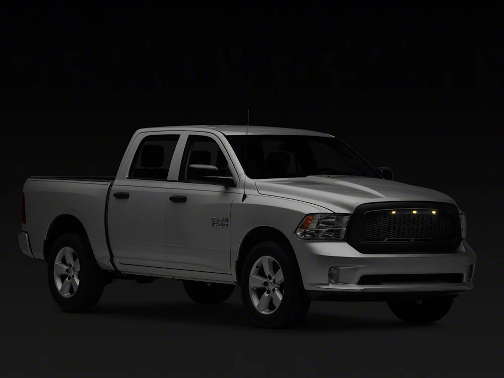 RedRock Baja Upper Replacement Grille; Matte Black (13-18 RAM 1500, Excluding Rebel) - Image 8