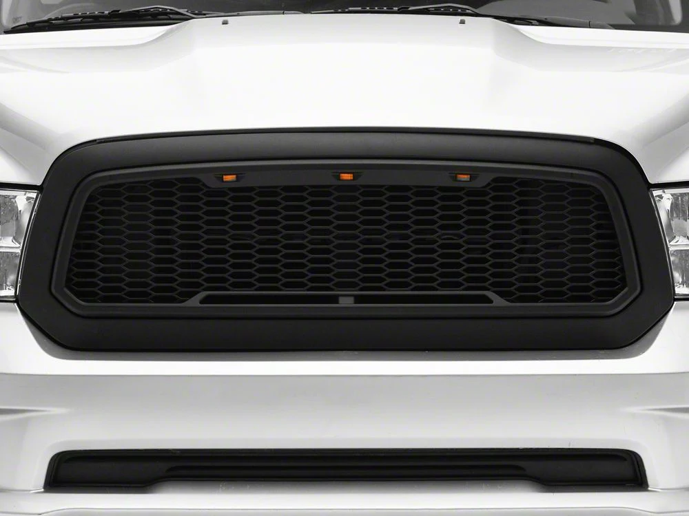 RedRock Baja Upper Replacement Grille; Matte Black (13-18 RAM 1500, Excluding Rebel) - Image 9