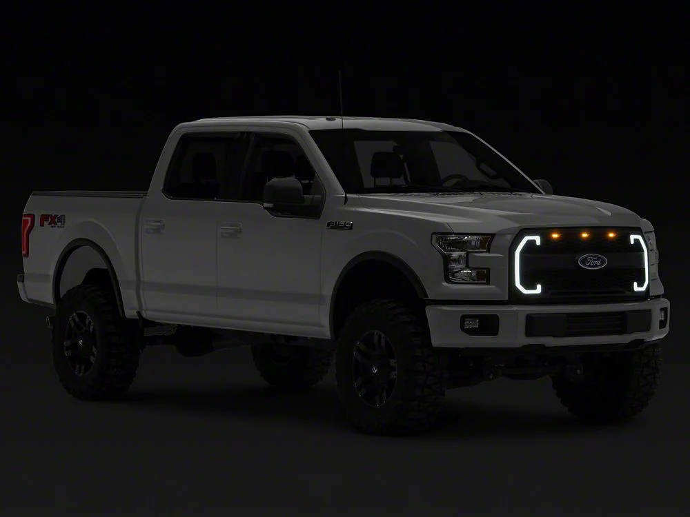 RedRock Baja Upper Replacement Grille with LED DRL and Sequential Turn Signals (15-17 F-150, Excluding Raptor) - Image 4