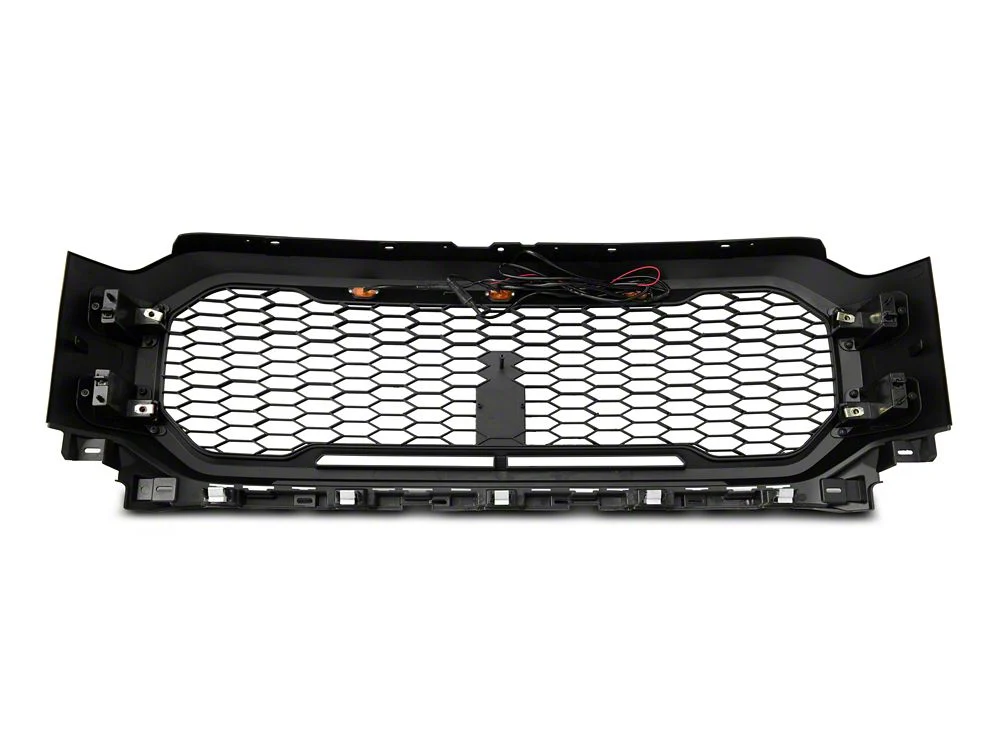 RedRock Baja Upper Replacement Grille with LED Lighting; Black (21-23 F-150, Excluding Raptor & Tremor) - Image 5