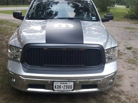 RedRock Baja Upper Replacement Grille with LED Lighting; Charcoal (13-18 RAM 1500, Excluding Rebel) - Image 11