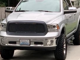 RedRock Baja Upper Replacement Grille with LED Lighting; Charcoal (13-18 RAM 1500, Excluding Rebel) - Image 13