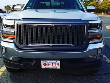 RedRock Baja Upper Replacement Grille with LED Lighting; Charcoal (16-18 Silverado 1500) - Image 13
