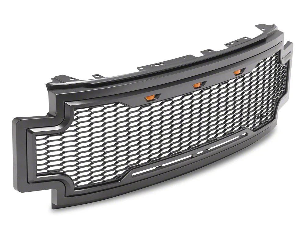 RedRock Baja Upper Replacement Grille with LED Lighting; Charcoal (17-19 F-250 Super Duty) - Image 3