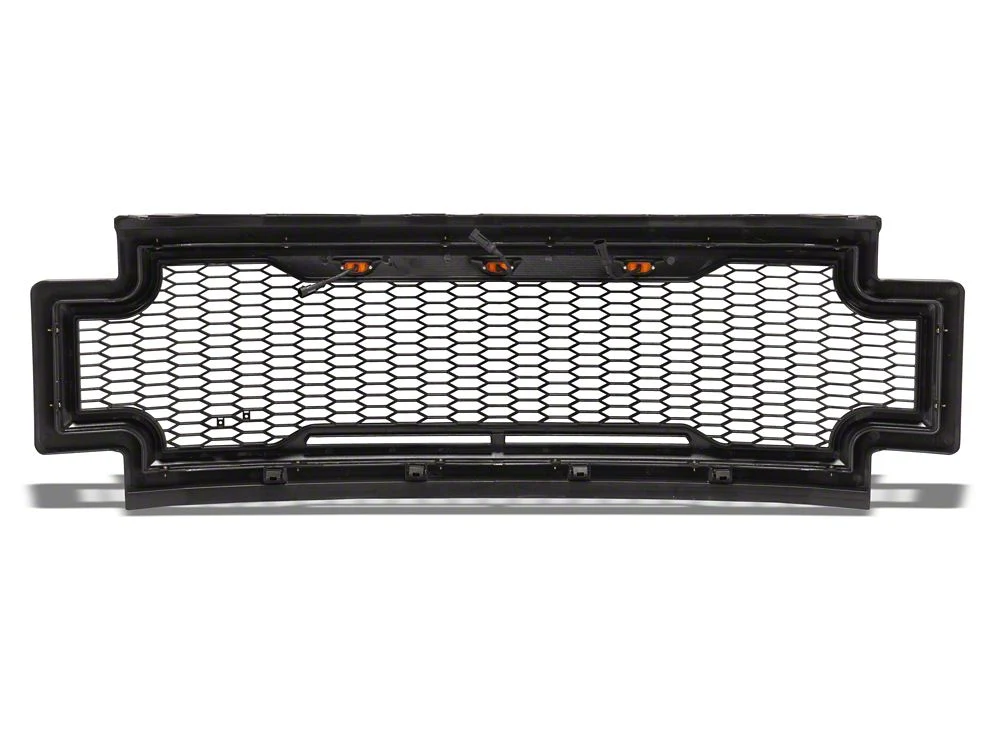 RedRock Baja Upper Replacement Grille with LED Lighting; Charcoal (17-19 F-250 Super Duty) - Image 6