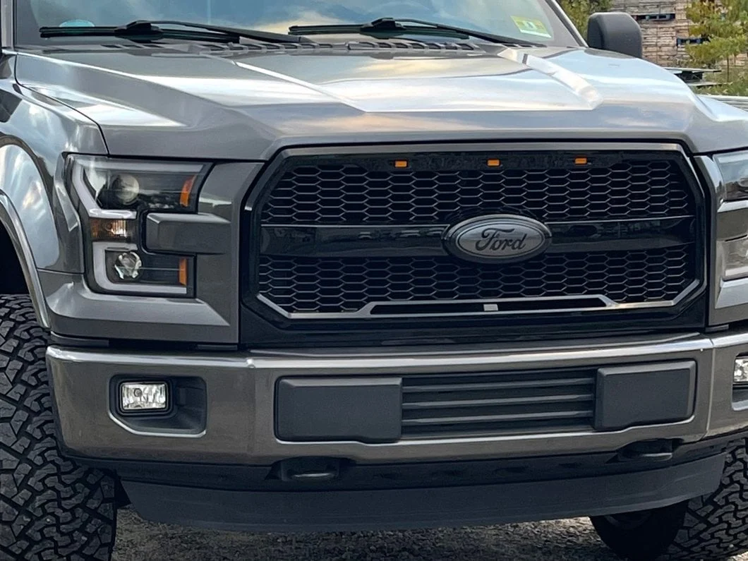 RedRock Baja Upper Replacement Grille with LED Lighting; Gloss Black (15-17 F-150, Excluding Raptor) - Image 13