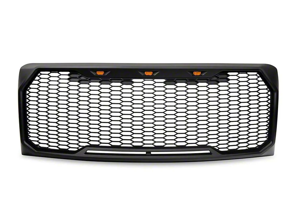 RedRock Baja Upper Replacement Grille with LED Lighting; Matte Black (09-14 F-150, Excluding Raptor) - Image 13