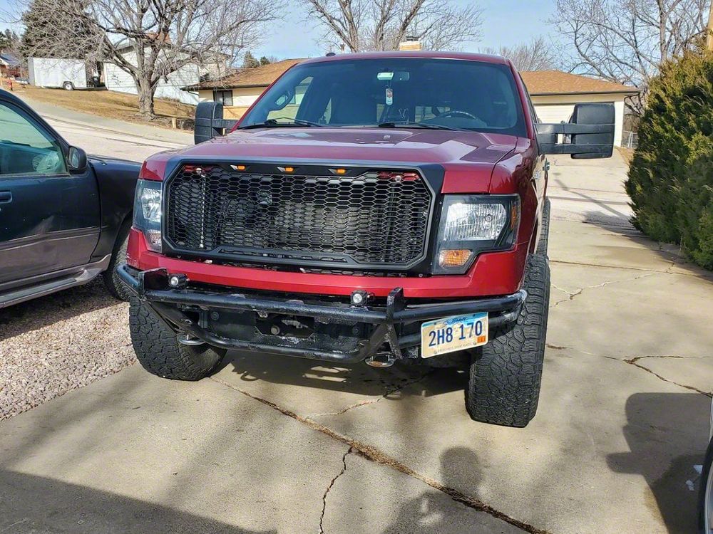 RedRock Baja Upper Replacement Grille with LED Lighting; Matte Black (09-14 F-150, Excluding Raptor) - Image 5