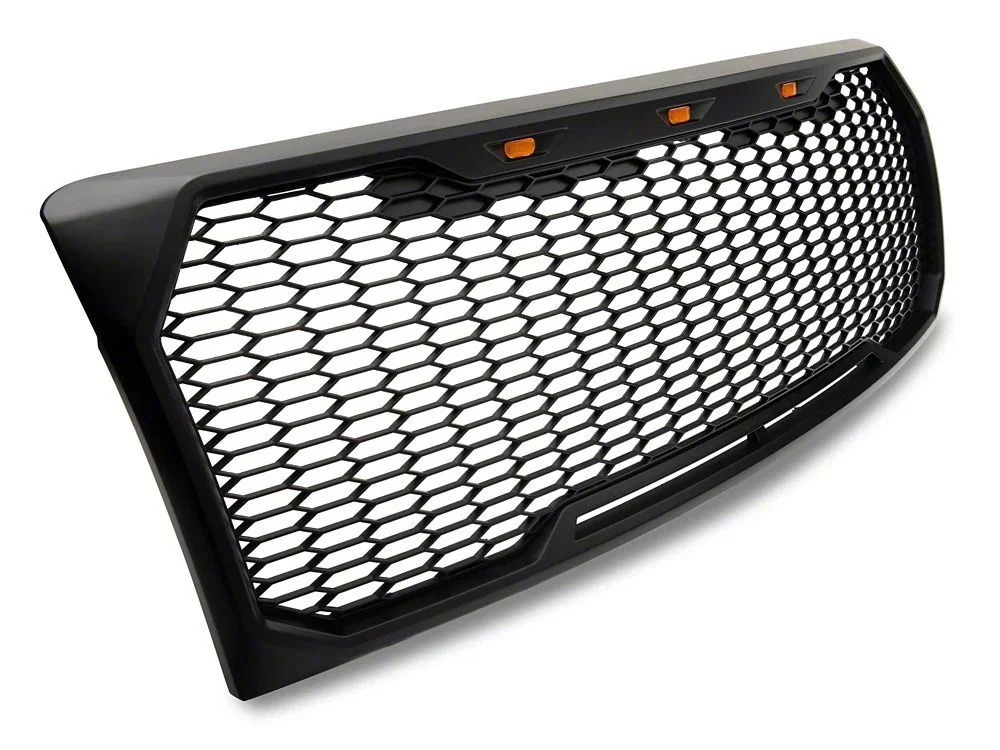 RedRock Baja Upper Replacement Grille with LED Lighting; Matte Black (09-14 F-150, Excluding Raptor) - Image 7