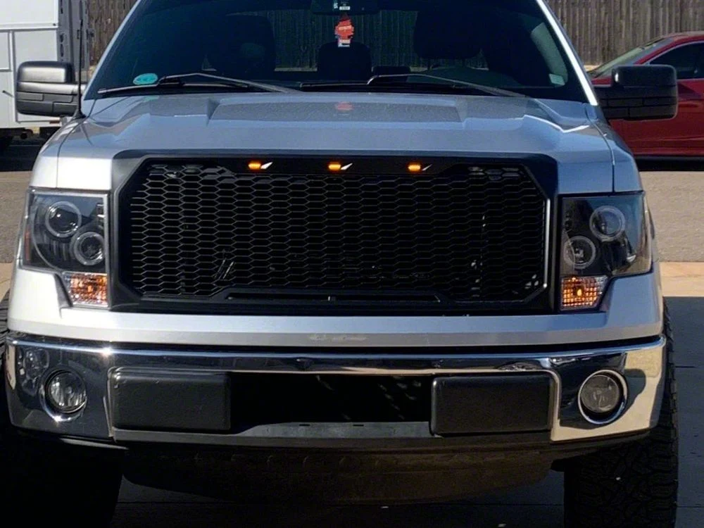 RedRock Baja Upper Replacement Grille with LED Lighting; Matte Black (09-14 F-150, Excluding Raptor) - Image 9